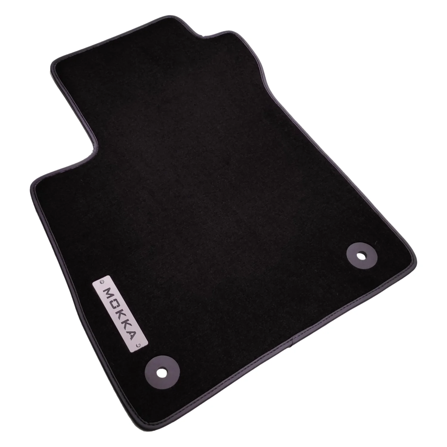 opel mokka 2012-2021 black carpet floor mat, with mokka metal logo