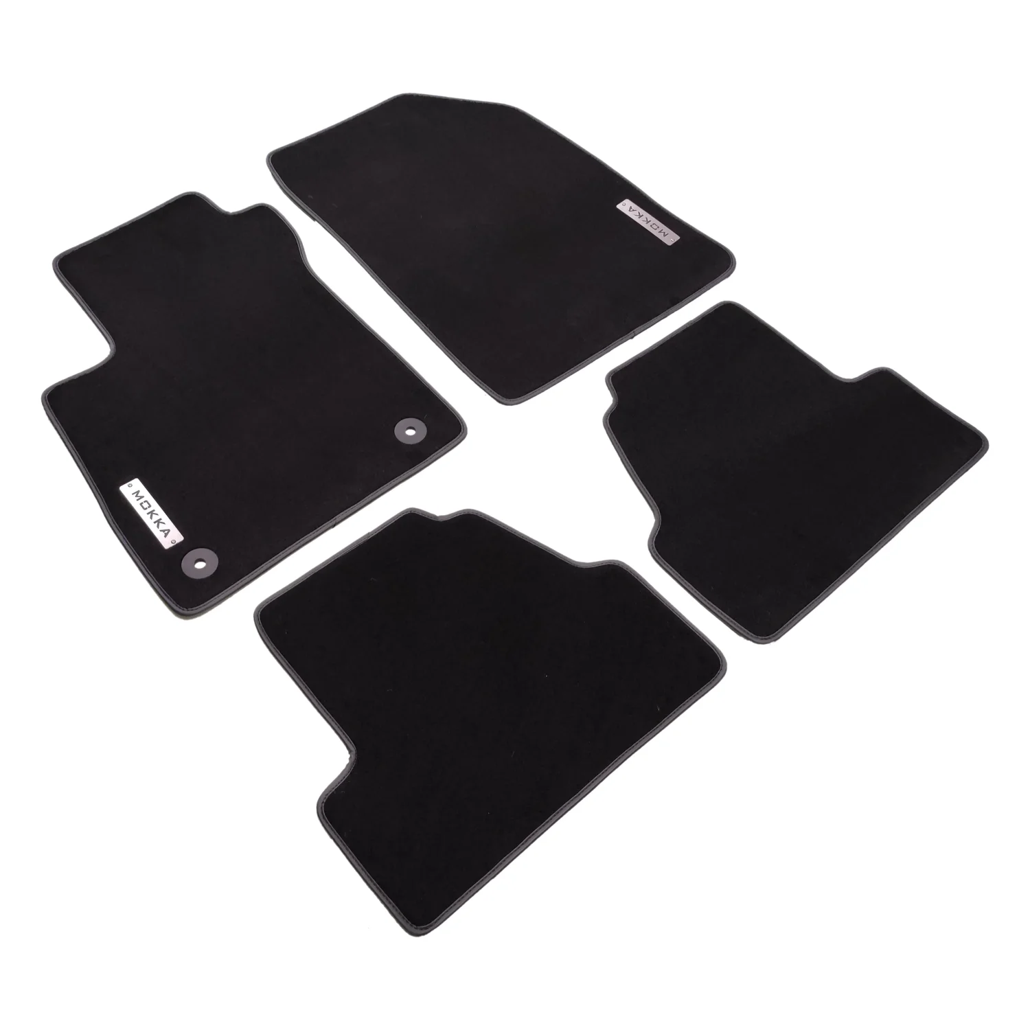 opel mokka 2012-2021 black velour floor mats
