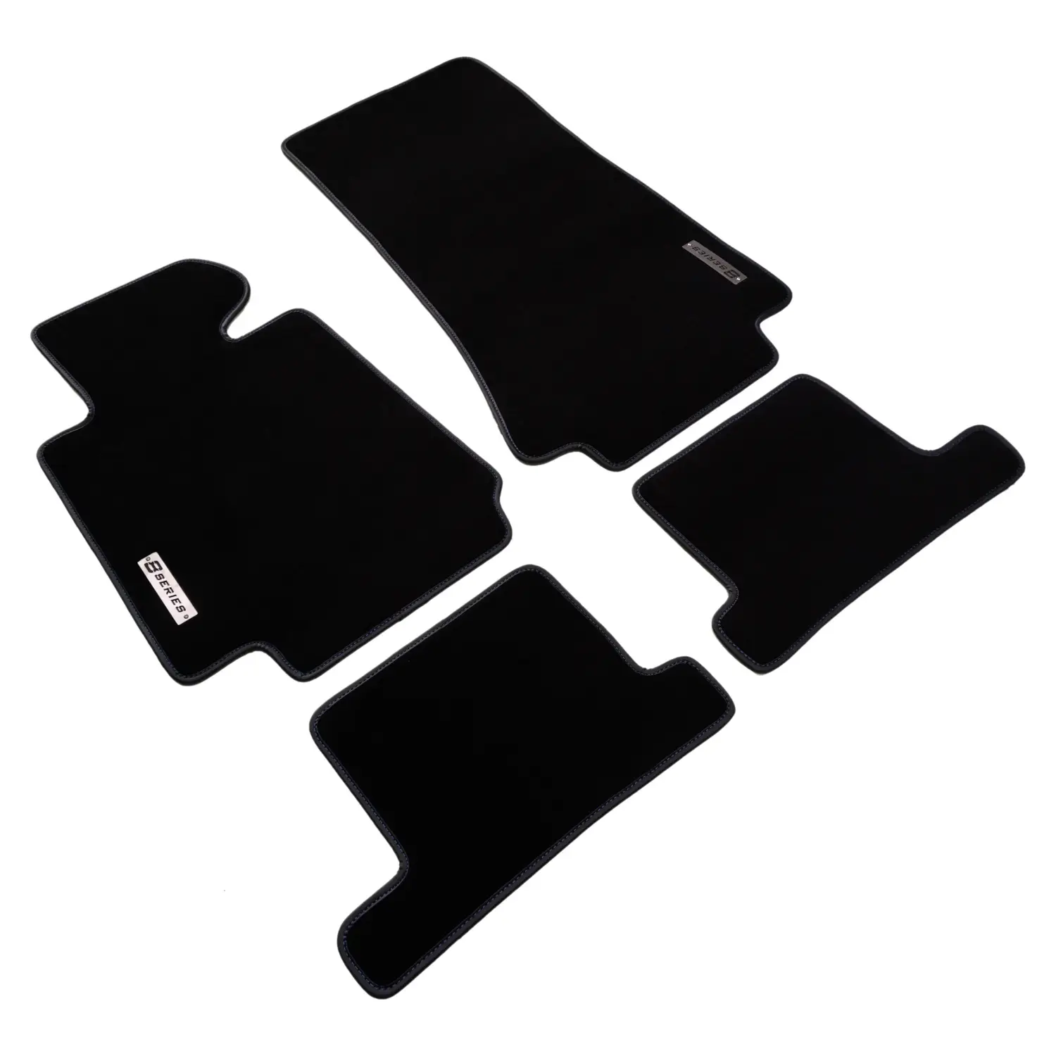bmw 8 series e31 black 1990-1999 carpet floor mats