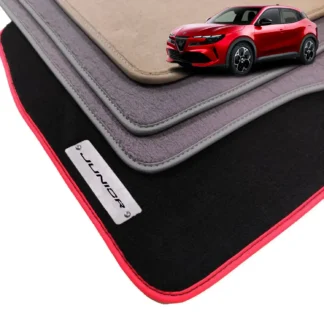 alfa romeo junior velour floor mats with logo