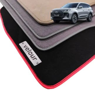 chery tiggo 7 pro velour floor mats with chrome logo