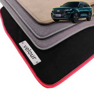 chery tiggo 8 pro velour floor mats with chrome logo