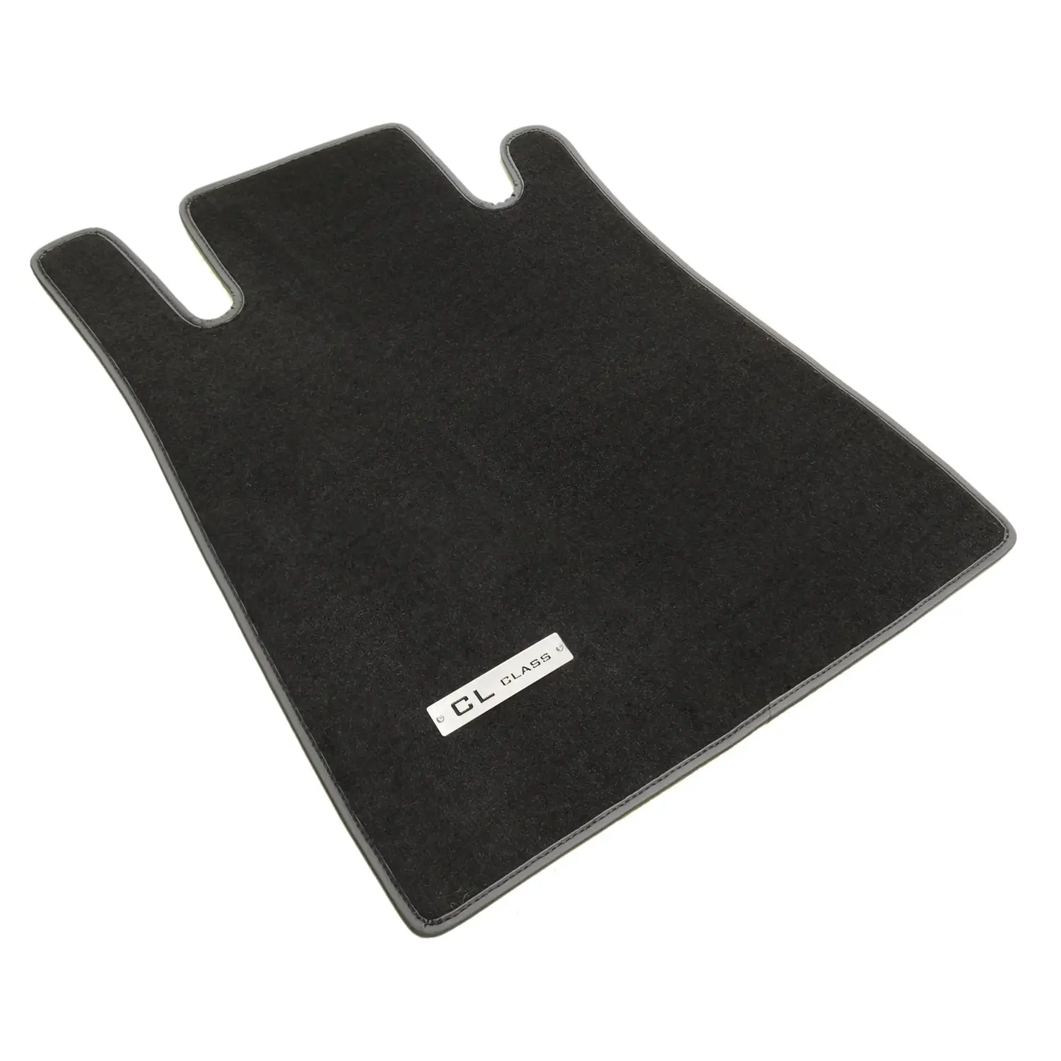 mercedes cl c140 1991-1998 black carpet floor mat with cl class logo