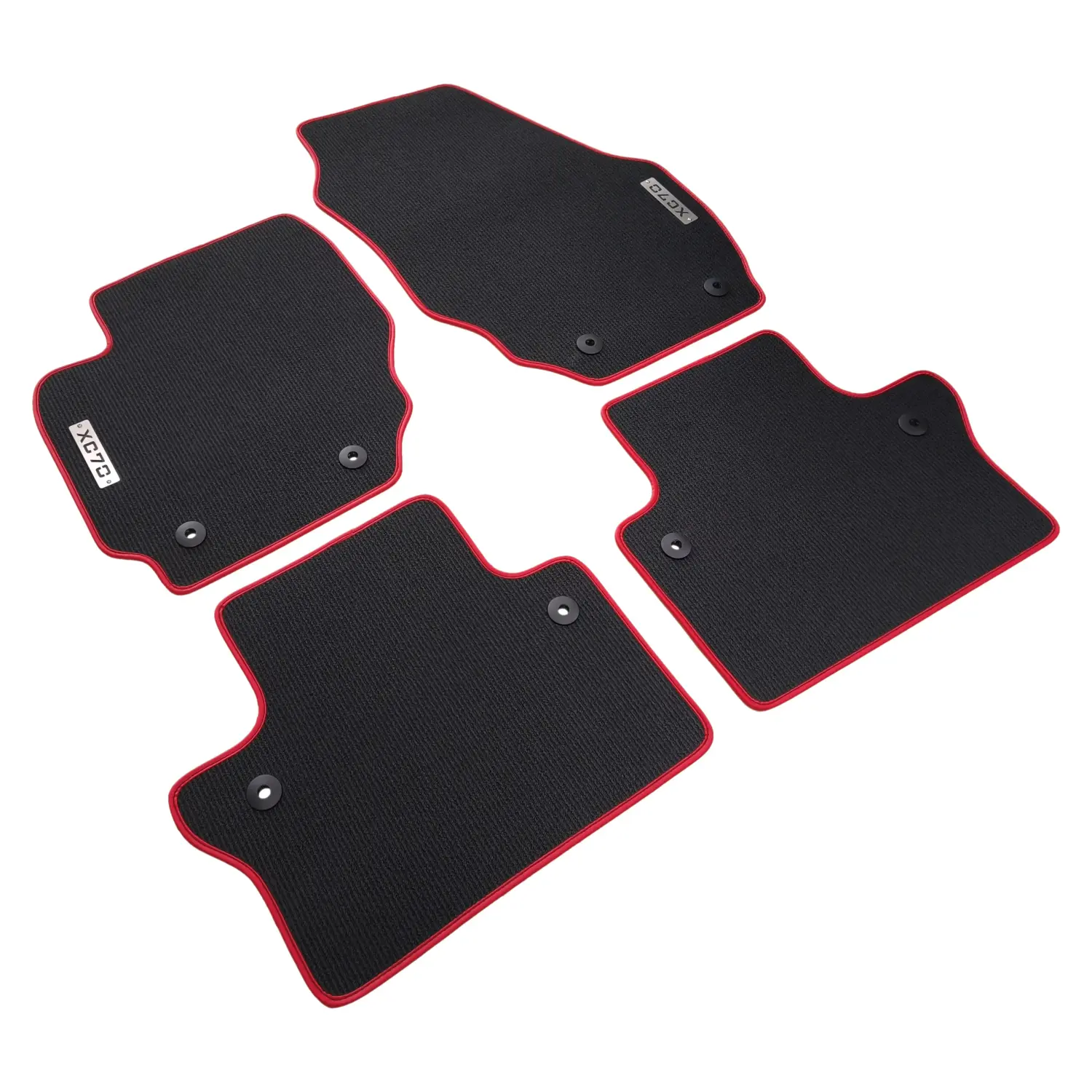 volvo xc70 2008-2016 black carpet floor mats, 4 pieces original fit