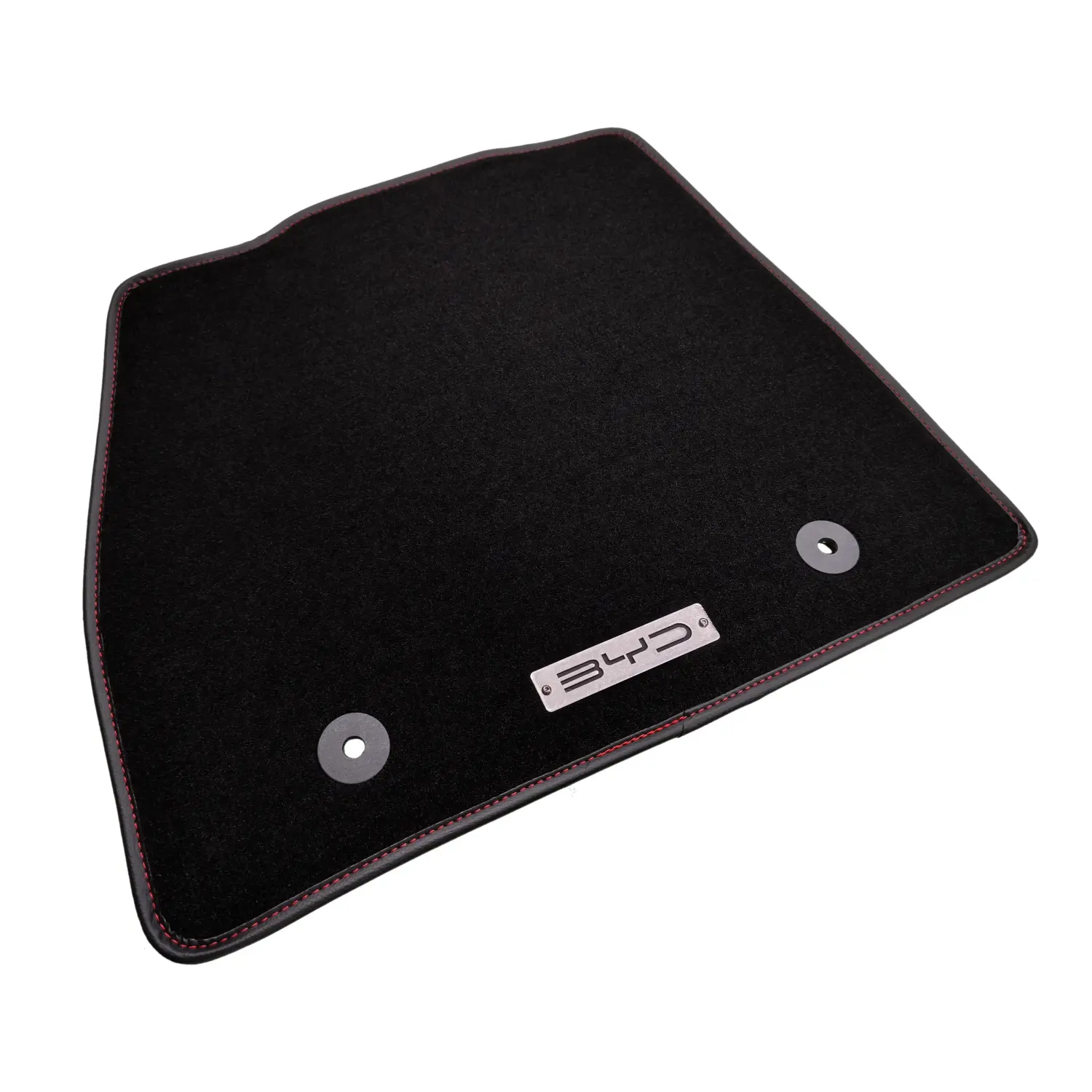 byd seal carpet car mat with chrome byd logo