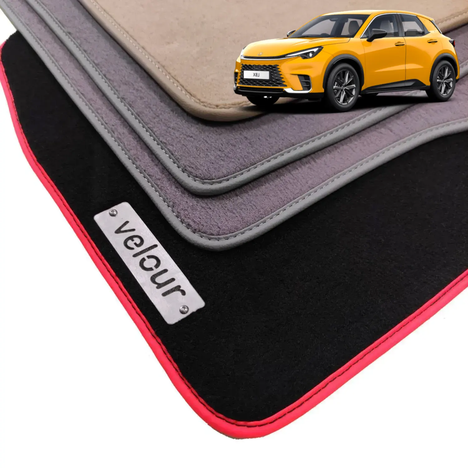 lexus lbx velour carpet floor mats with logo
