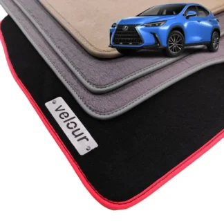 lexus nx velour carpet floor mats with chrome logo