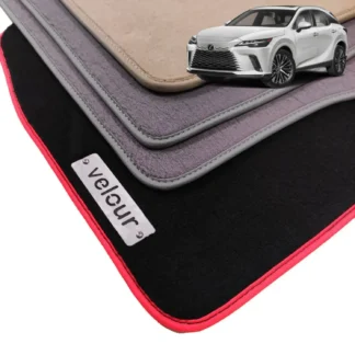 lexus rx velour carpet floor mats with chrome logo
